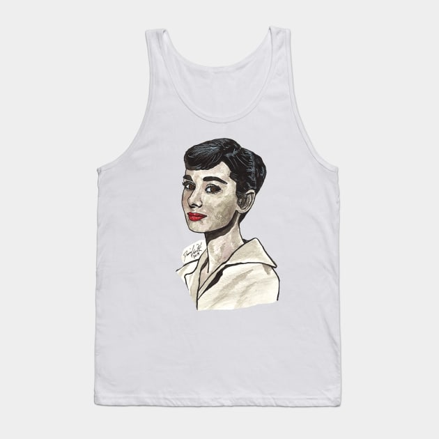 Audrey Hepburn Tank Top by BladeAvenger